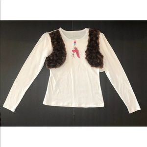 Pony Tails Girls White Long Sleeve